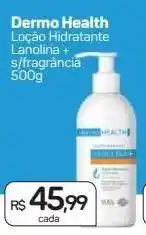 Drogal Loção hidratante dermohealth lanolina 500g oferta