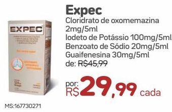 Drogal Expec cloridrato de oxomemazina 2mg/5ml oferta