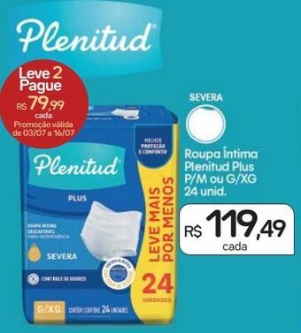 Drogal Roupa íntima plenitud plus 24 unid oferta