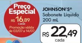 Drogal Sabonete líquido johnson's 200ml oferta