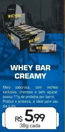 Whey bar creamy 38g