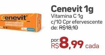 Cenevit 1g vitamina c 1g c/10 cpr efervescente