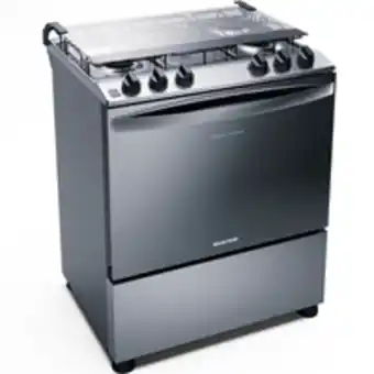 Fogão a gás brastemp bfs5ncr 5 bocas inox acendimento automático