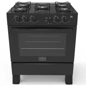 Cybelar Fogão de piso 5 bocas realce automático mesa de vidro forno 94 litros zeus glass oferta