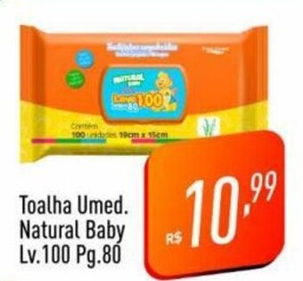 Supermercados Pague Menos Toalha Umed. Natural Baby Lv.100 Pg.80 oferta