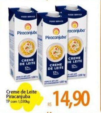 Atacadão Creme de Leite Piracanjuba TP com 1,030kg oferta