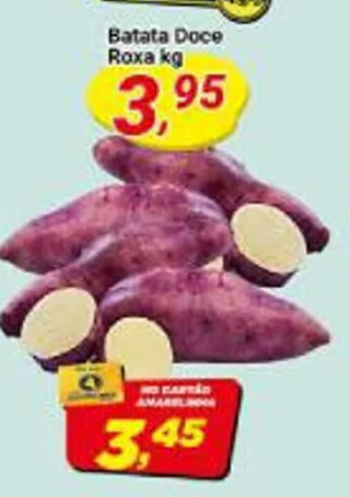 Amarelinha supermercados Batata Doce Roxa kg oferta