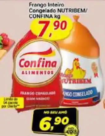 Amarelinha supermercados Frango Inteiro Congelado NUTRIBEM/ CONFINA kg oferta