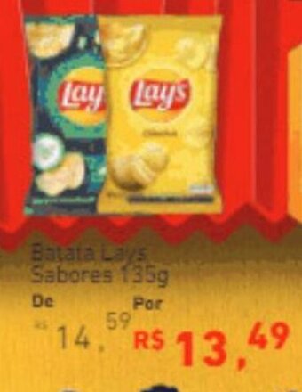 Extrabom Supermercados Batata Lays Sabores 135g oferta