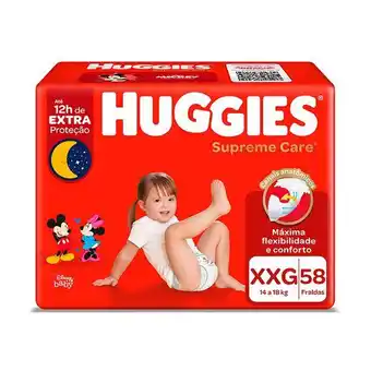 Drogal Fraldas huggies supreme care xxg 58 unidades oferta
