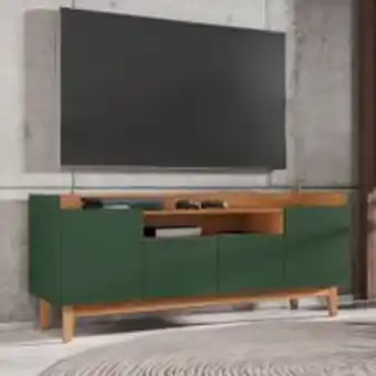 Rack para tv jayce verde oliva cedro