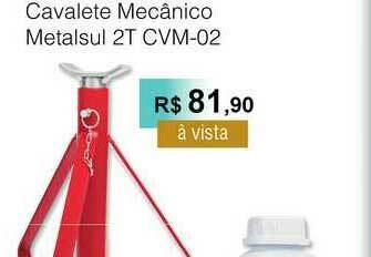 Cavalete Mecânico Metalsul 2t Cvm-02
