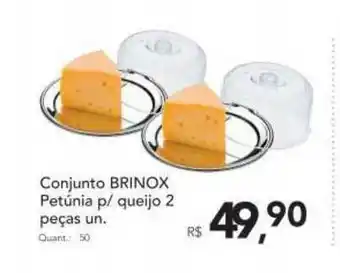 Supermercados Koch Conjunto Brinox Petúnia P Queijo 2 Peças oferta