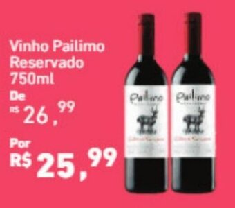 Extrabom Supermercados Vinho Pailimo Reservado 750ml oferta