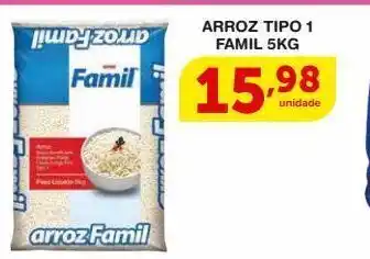 Roldão Arroz tipo 1 famil 5kg oferta