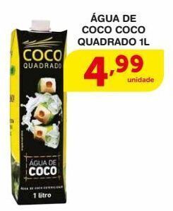 Roldão Água de coco coco quadrado 1l oferta