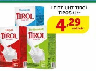 Roldão Leite uht tirol tipos 1l oferta