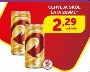 Roldão Cerveja skol lata 269ml oferta