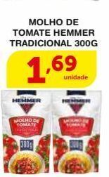 Roldão Molho de tomate hemmer tradicional 300g oferta