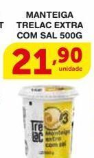 Manteiga trelac extra com sal 500g