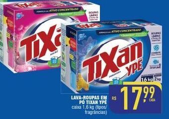 Mercantil Rodrigues Lava roupas em pó tixan ypê 1.6kg oferta