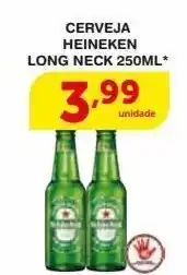 Roldão Cerveja heineken long neck 250ml oferta