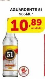 Roldão Aguardente 51 965ml oferta