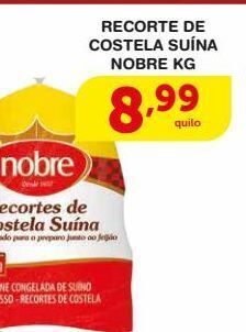 Roldão Recorte de costela suína nobre kg oferta