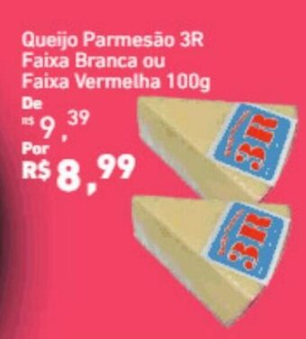 Extrabom Supermercados Queijo Parmesão 3R Faixa Branca ou Faixa Vermelha 100g oferta