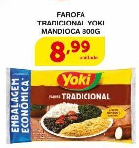 Roldão Farofa tradicional yoki mandioca 800g oferta