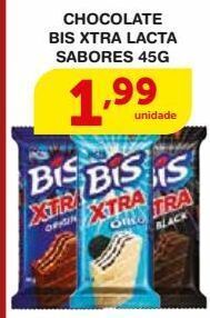 Roldão Chocolate bis xtra lacta sabores 45g oferta