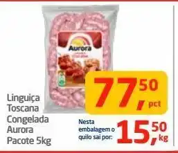 Tenda Atacado Linguiça toscana aurora 5kg oferta