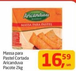 Tenda Atacado Massa para pastel cortada aricanduva 2kg oferta