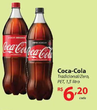 Nacional Coca-Cola PET, 1,5 litro oferta