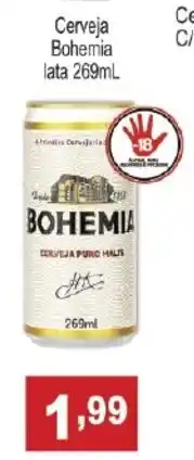 Calvo Atacadista Cerveja Bohemia lata 269ml oferta