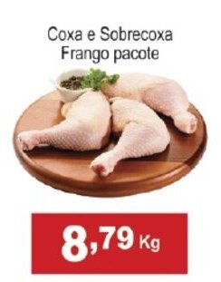 Calvo Atacadista Coxa e Sobrecoxa Frango pacote 1kg oferta