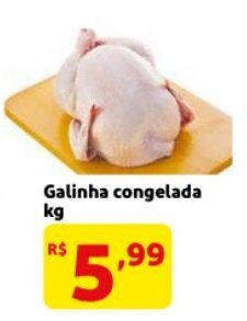 Mercado Extra Galinha congelada 1kg oferta