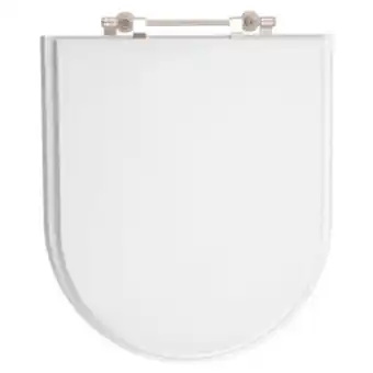 Assento sanitário poliéster duomo plus branco para vaso deca