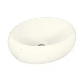 Leroy Merlin Cuba de apoio cerâmica oval palha 12x40x30cm ica9 icasa oferta
