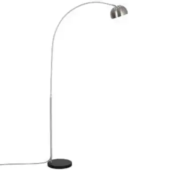 Leroy Merlin Luminária de piso arco lamp - tamanho p - aço inox - pedra de mármore redonda - preto oferta