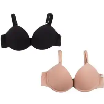 Pernambucanas Kit 2 sutiãs push up básicos - delcotton oferta