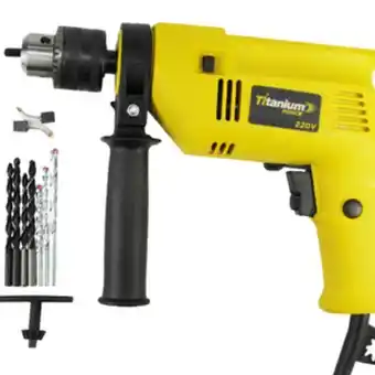 Leroy Merlin Furadeira de impacto 1/2 500w com 7 brocas titanium 127v oferta