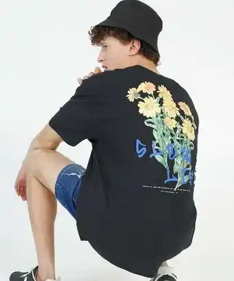 Marisa Camiseta masculina estampa floral manga curta mr oferta