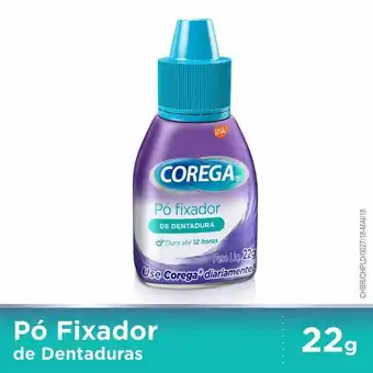 Corega fixador de prótese pó 22g