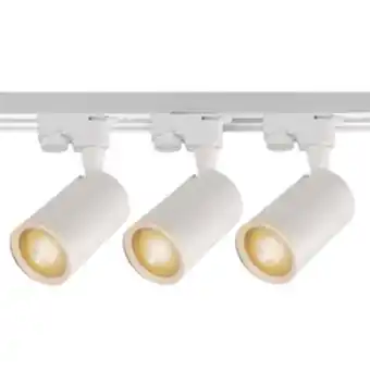 Kit spot led para trilho branco luz amarela bivolt 9w inspire
