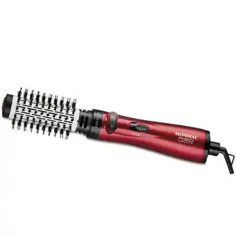 Cybelar Escova secadora rotativa mondial red infinity keratin 3 em 1 1000w 2t ar frio cabo 360° er-11 oferta