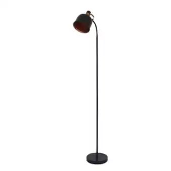 Leroy Merlin Luminária de chão preta e cobre 1,5m abu inspire oferta