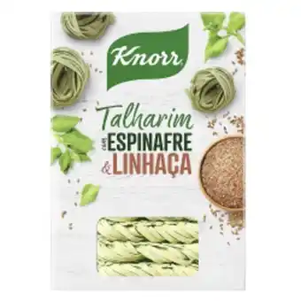 Supermercado Dalben Macarrao knorr 300g talharim espinafre e linhaca oferta