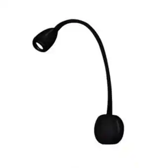 Leroy Merlin Arandela led 3w 3000k haste flexível quarto cabeceira cama leitura cor preto oferta