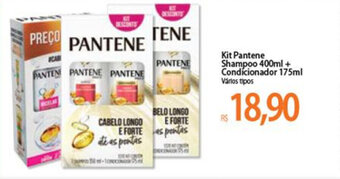 Atacadão Kit Pantene Shampoo 400ml + Condicionador 175ml oferta